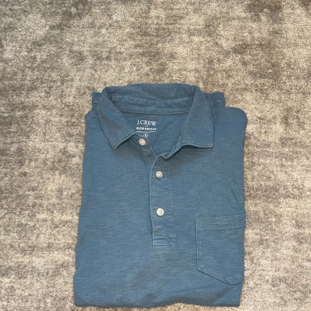 J. Crew Men's Slate Polo Shirt
